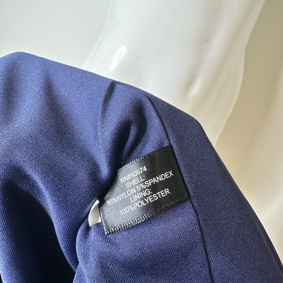 Boston Proper Double Breasted Navy Blazer 0 - Picture 6 of 7